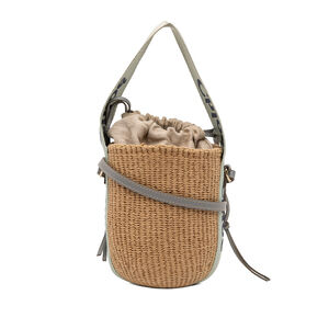Pre-Loved Chloé Raffia Drawstring Woody Basket Bag